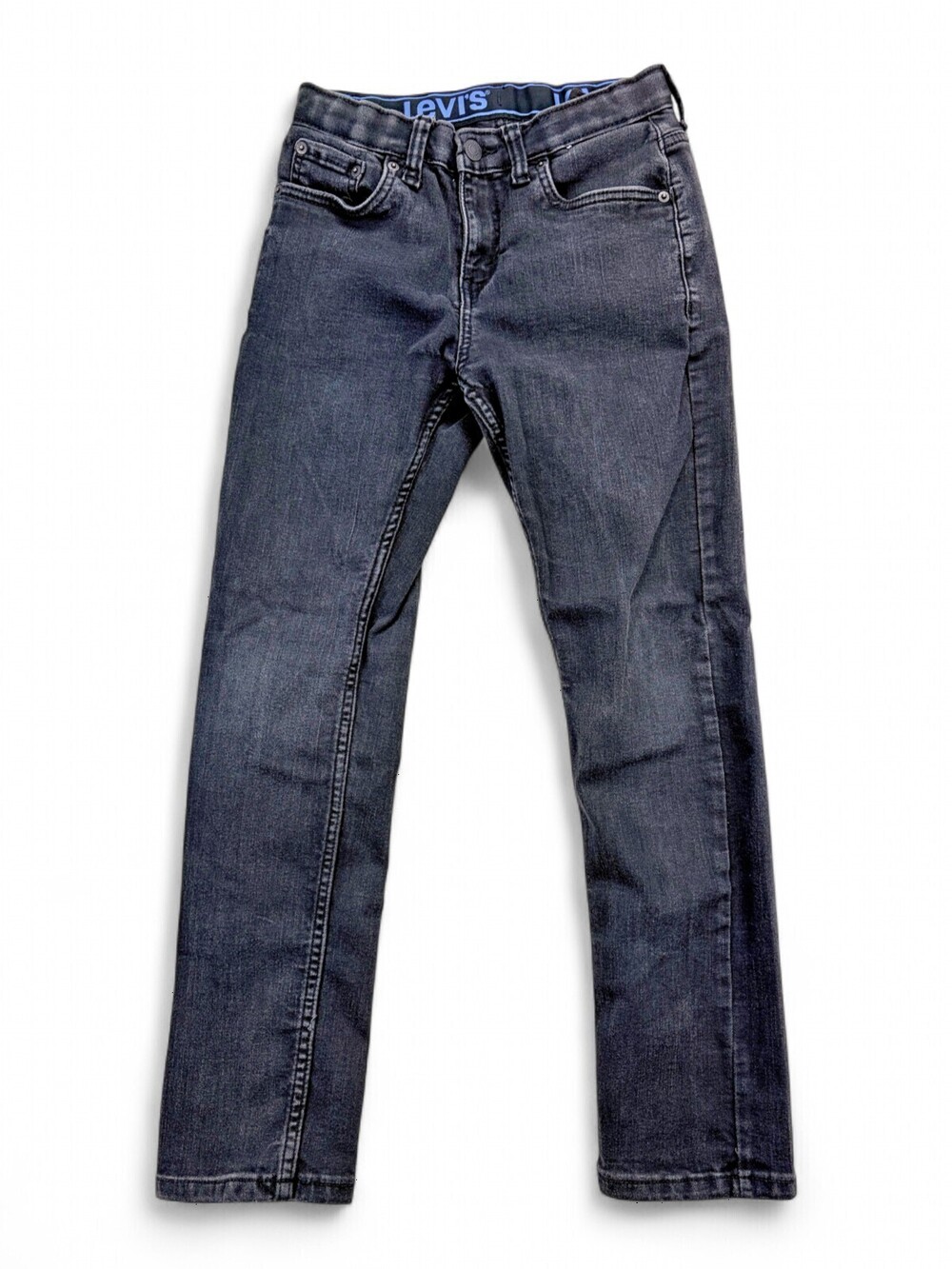Levi's Boys 12 Regular Black Straight Jeans